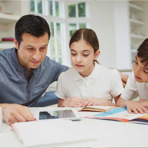 teacher and students in a class